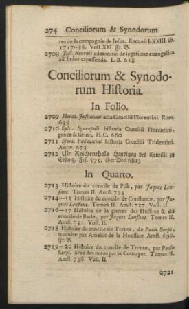Conciliorum & Synodorum Historia