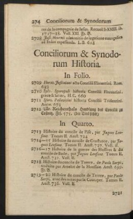 Conciliorum & Synodorum Historia