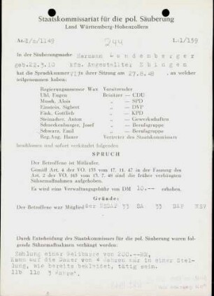 Landenberger, Hermann