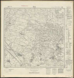 Meßtischblatt 4150 : Burg im Spreewald, 1939 : Burg im Spreewald. - Hrsg. 1903, bericht. 1924, einzelne Nachtr. 1939. - 1:25000. - [Berlin]: Reichsamt für Landesaufnahme, 1939. - 1 Kt.
