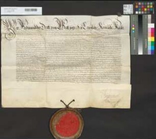 Kaiser Ferdinand belehnt den Erzbischof Ferdinand mit den erzstiftischen Regalien.