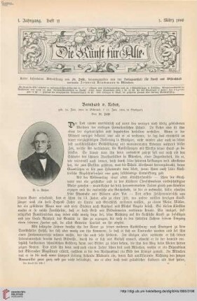 Bernhard v. Neher: geb. 16. Jan. 1806 in Biberach, gest. 17. Jan. 1886 in Stuttgart