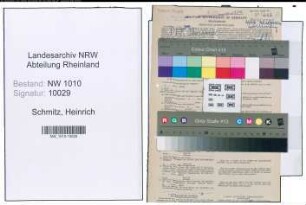 Entnazifizierung Heinrich Schmitz , geb. 18.04.1917 (Postbetr.Assistent)