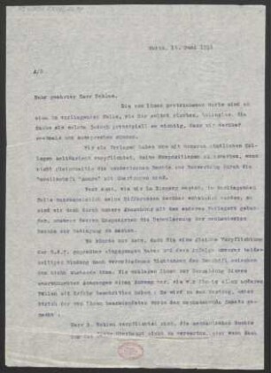 Brief an Bernhard Sekles : 15.06.1914