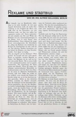 1: Reklame und Stadtbild