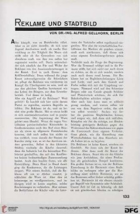 1: Reklame und Stadtbild