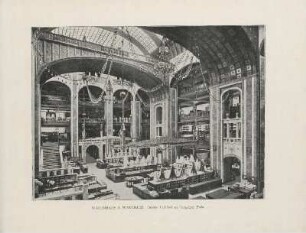 Warenhaus A. Wertheim. Großer Lichthof am Leipziger Platz