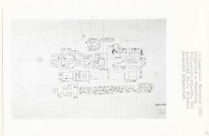 Frankfurt-Römerberg (Diplomarbeit bei Bernhard Hermkes): Grundriss Erdgeschoss 1:200