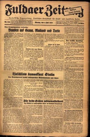 Ausgabe vom Montag, den 04. Juli 1938.