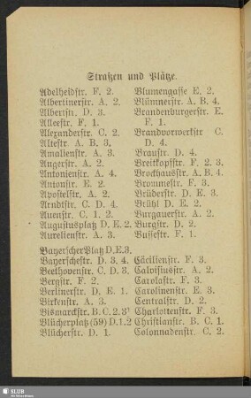 Straßen und Plätze