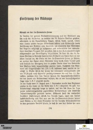 Fortsetzung des Rückzuges