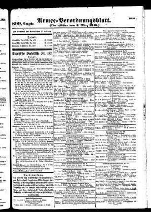 899. Ausgabe. Montag, 6. März 1916