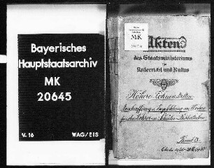 Empfehlung und Anschaffung etc. von Werken für die Bibliotheken der Mittelschulen (Lehrer- und Schülerbibliotheken).