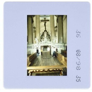 Venedig, Il Redentore : Innenansicht Mönchschor Rückseite Altar