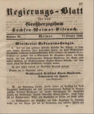Nr. 25 : 17. Oktober 1856