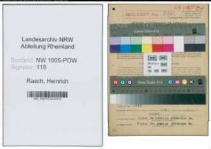 Entnazifizierung Heinrich Rasch , geb. 28.09.1902 (Maschinensetzer)