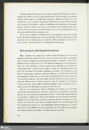 Reformation und Gegenreformation