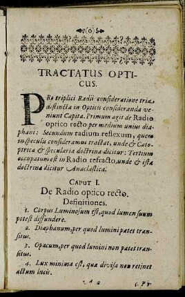 Tractatus Opticus.