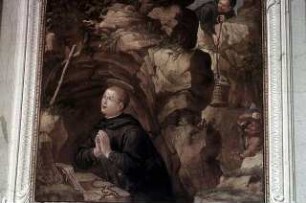 Der heilige Benedikt in der Grotte bei Subiaco