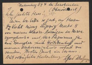 Brief an B. Schott's Söhne : 24.07.1929