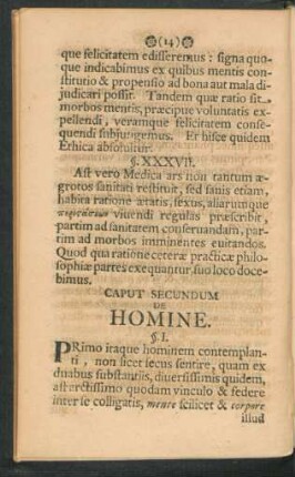 Caput Secundum. De Homine.