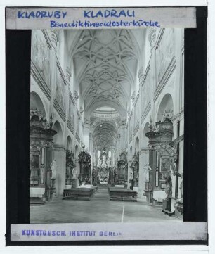 Kladruby, Kloster : Innenansicht, Blick nach O