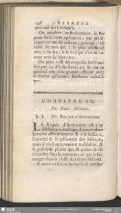 Chapitre IX. Des Demi-Métaux