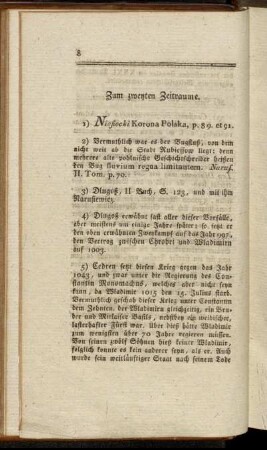 Zum zweyten Zeitraume.