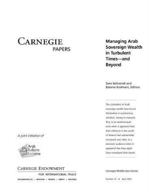 Managing Arab sovereign wealth in turbulent times - and beyond