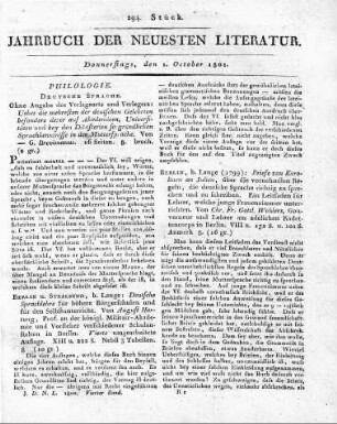 1801-10-01 : 294. Stück