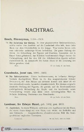 Nachtrag (Nr. 79-85)