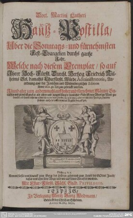 Doct. Martini Lutheri Hauß-Postilla