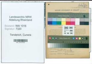 Entnazifizierung Cunera Tenderich , geb. 31.03.1904 ()