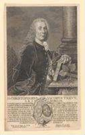 Dr. Christoph Jacob Trew, Mitglied zahlreicher Sozietäten; geb. 26. April 1695; gest. 18. Juli 1769