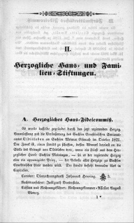 II. Herzogliche Haus- und Familien-Stiftungen