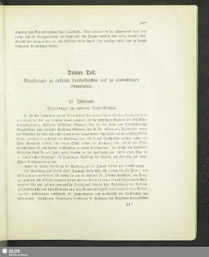 XI. Abschnitt. Beziehungen zu anderen Landeskirchen und zu auswärtigen Gemeinden
