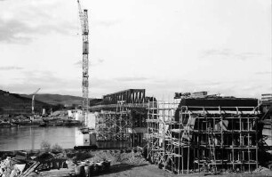 Breisach: Bau der Rheinbrücke westlicher Brückenkopf
