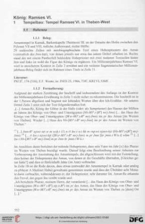 König: Ramses VI.