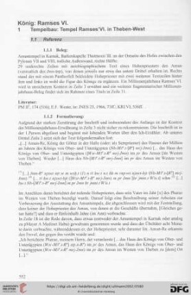 König: Ramses VI.