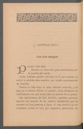 Capítulo LXVII - Los dos amigos