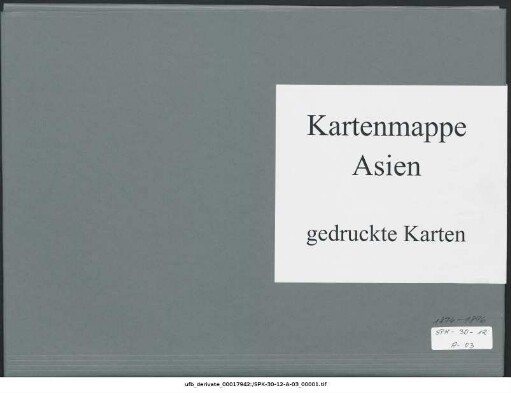 Ost-Sibirien : 1874-1896 : Kartensammlung