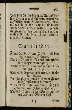Danklieder.