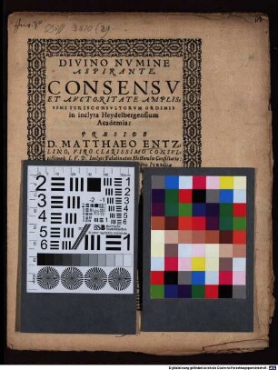 Praeside D. Matthaeo Entzlino ... ad sequentes theses de liberorum institutione et exheredatione
