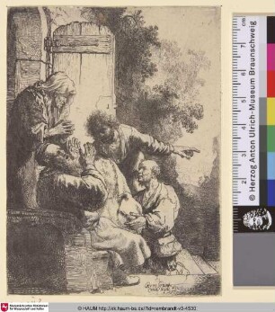 [Jakob betrauert den Tod Josefs; Joseph's Coat Brought to Jacob; Jacob pleurant la mort de son fils Joseph; Gen. 37, 29-34]