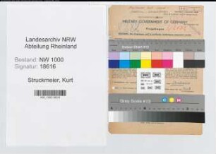 Entnazifizierung Kurt Struckmeier, geb. 26.05.1912 (Lehrer)