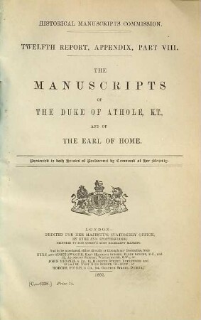 Report. 12. 1890 (1891), Appendix part 8
