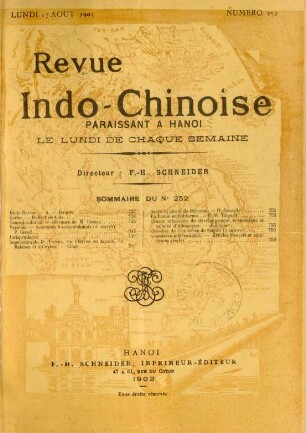 Lundi 17 Aout 1903. Numéro 252