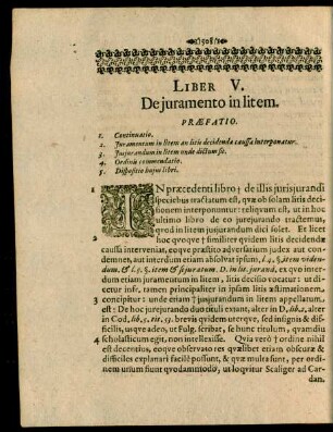 Liber V. De iuramento in litem.