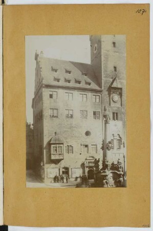 Rathaus, Würzburg: Ansicht (aus: Skizzen- und Fotoalbum 16)