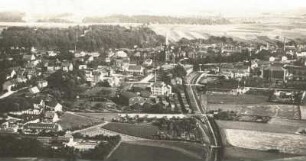 Hainichen, Stadtansicht, Luftbild